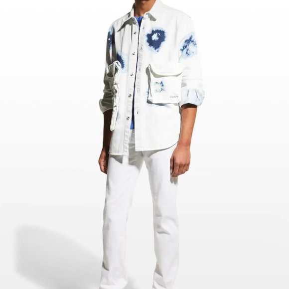 Marcelo Burlon County of Milan Other - MARCELO BURLON Men's Shibori 4-Pocket Denim Shirt